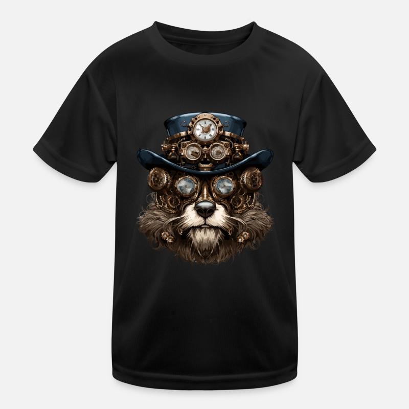 Ours, Faune, Animal, Nature, Steampunk T-shirt sport Enfant