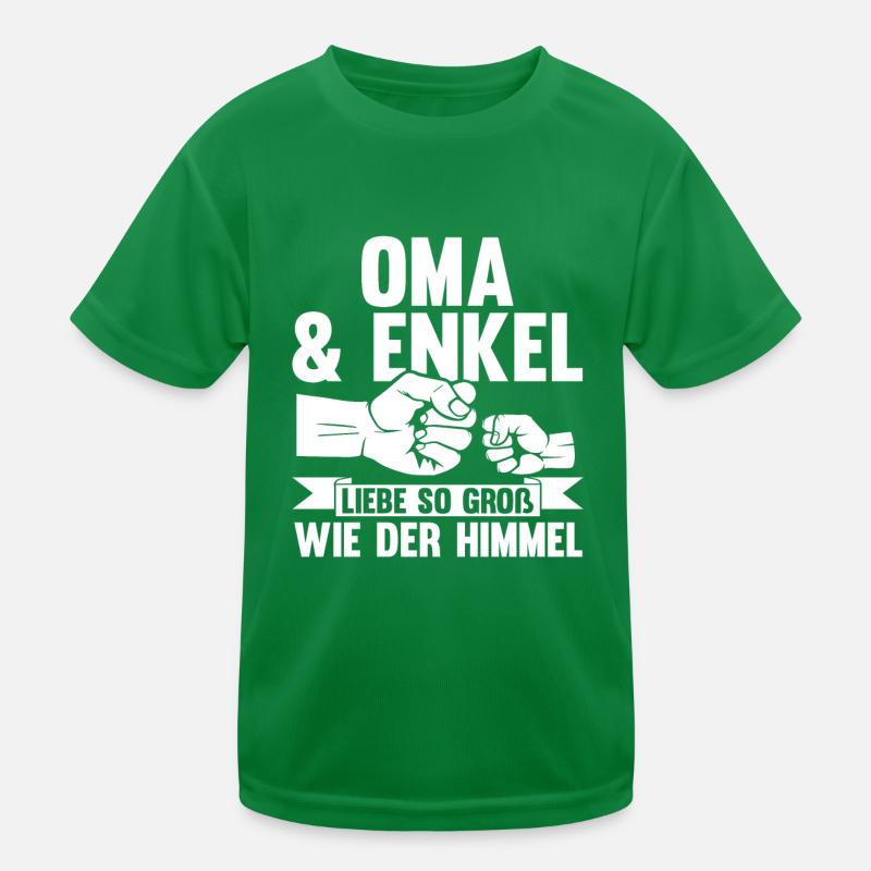 Oma Großmutter und Enkel Kinder Funktions-T-Shirt