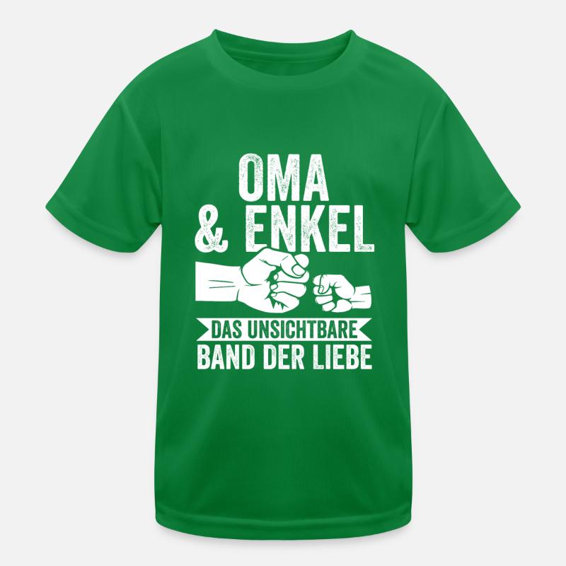 Oma Großmutter und Enkel Kinder Funktions-T-Shirt