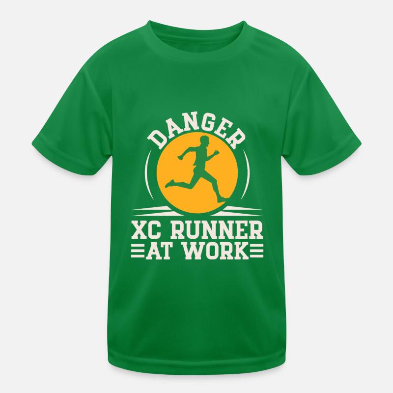 Cross Country Runner Design - XC Coach - Running Kinder Funktions-T-Shirt