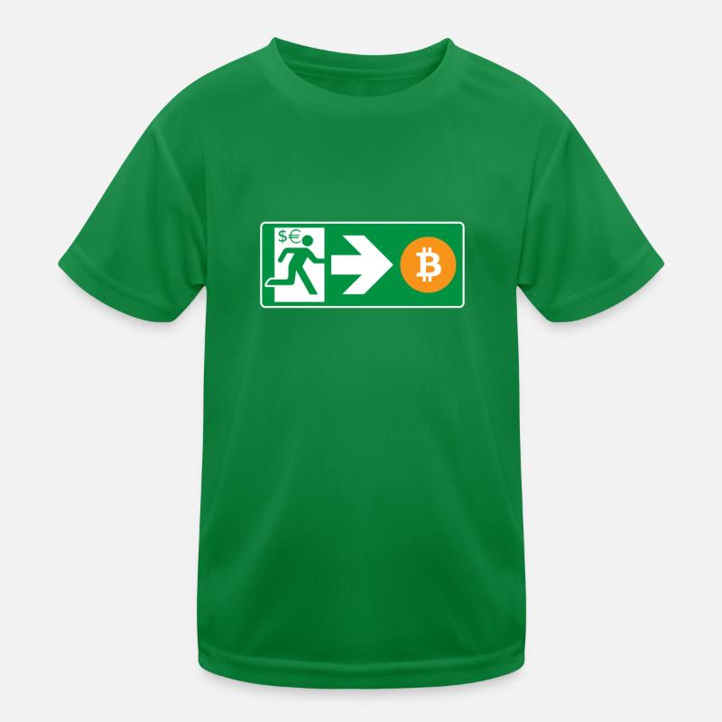 Sortie d’urgence Bitcoin Bitcoiner T-shirt sport Enfant