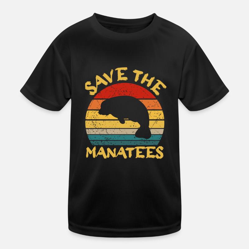 Save the manatees Aquatic animals Manatees Kids Functional T-Shirt