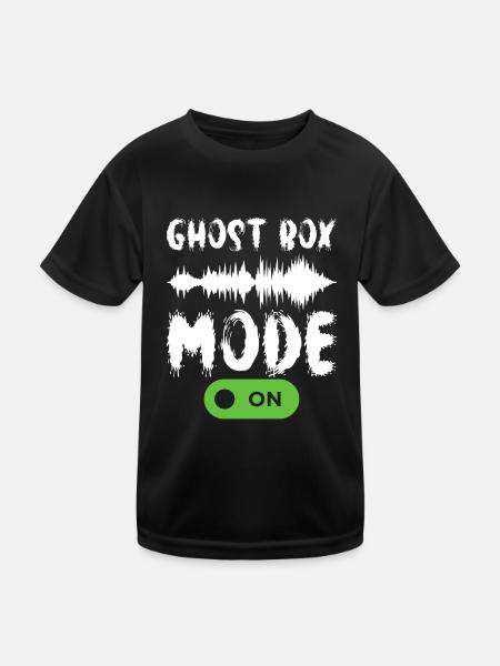 Paranormaler Ermittler Geister Jagen - Kinder Funktions-T-Shirt - Schwarz - Vorne