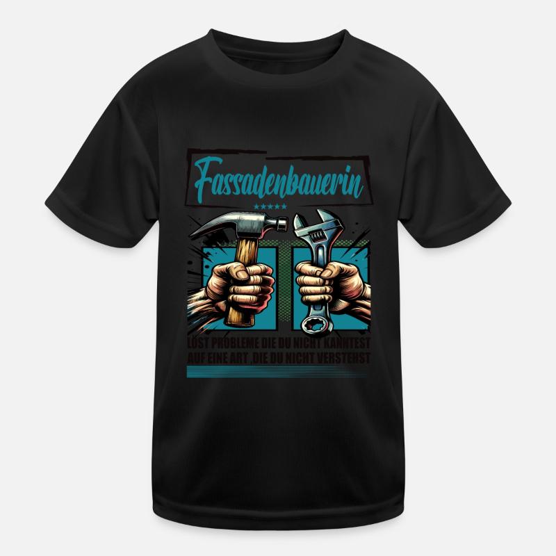 Fassadenbauerin Beruf mit lustigen Spruch Kinder Funktions-T-Shirt
