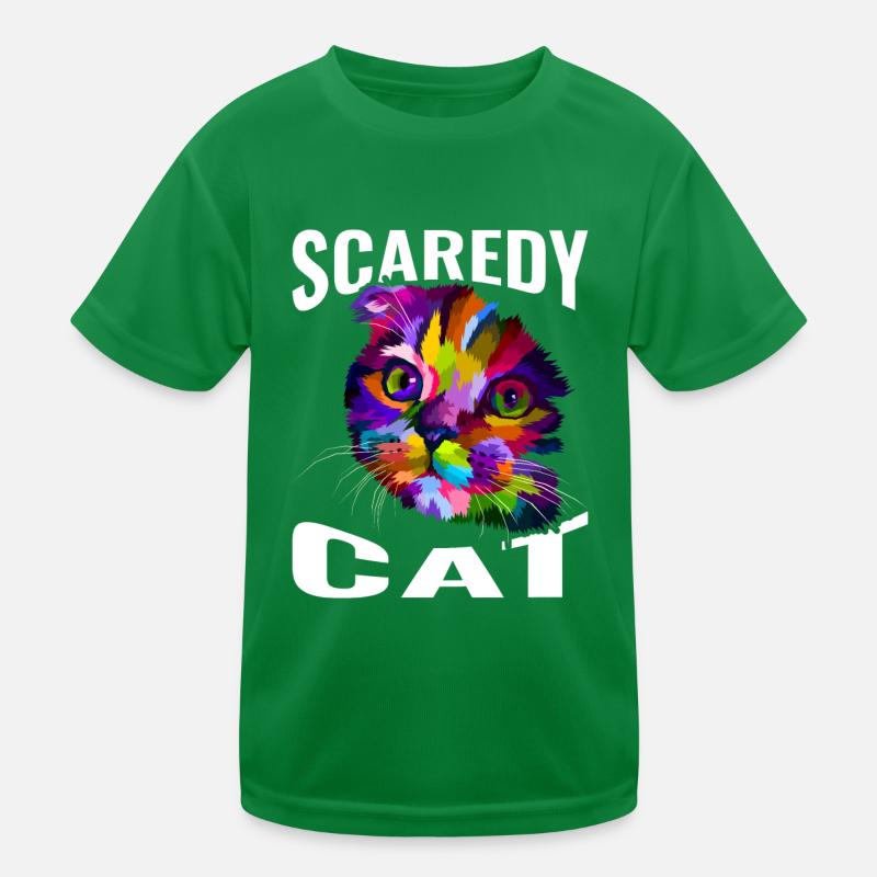 Chat effrayé T-shirt sport Enfant