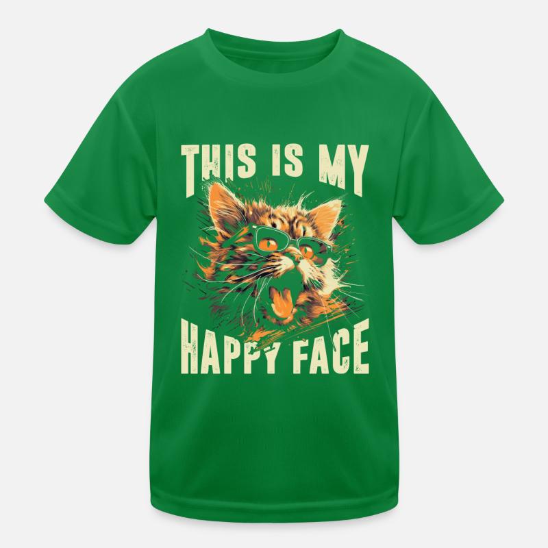 C’est mon visage heureux T-shirt sport Enfant