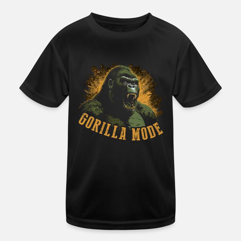 Gorilla-Modus Kinder Funktions-T-Shirt