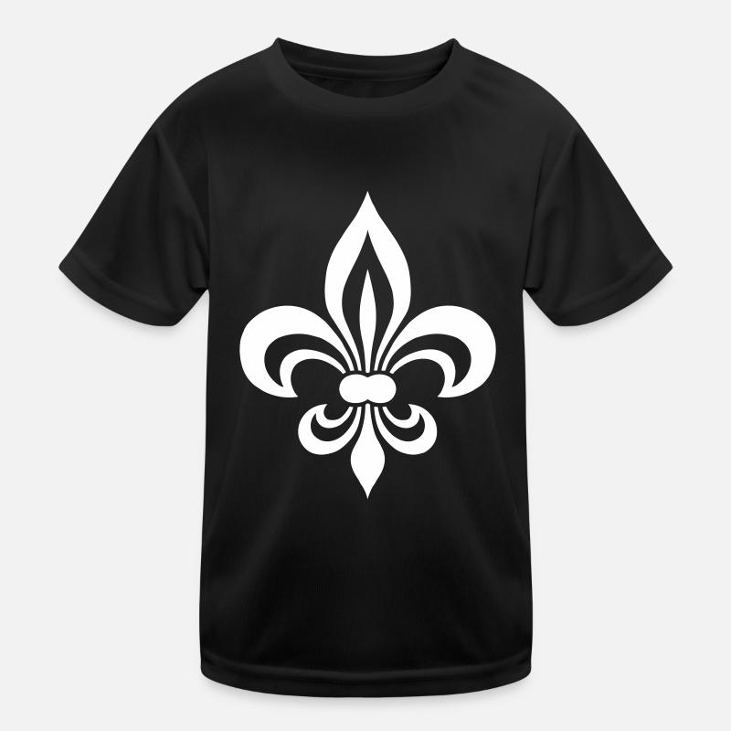 Fleur de Lis Kinder Funktions-T-Shirt