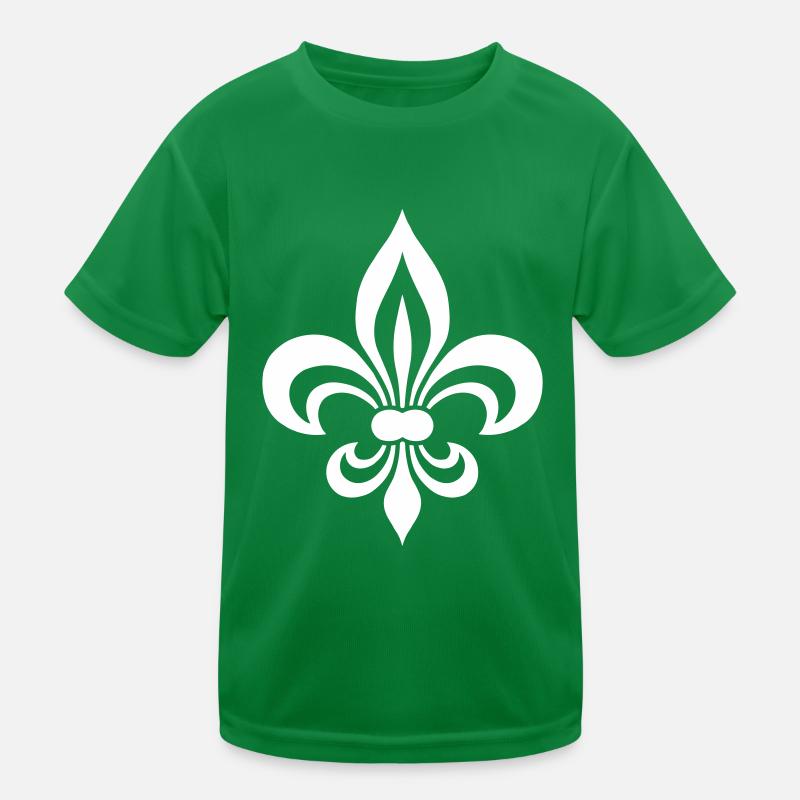 Fleur de Lis Kinder Funktions-T-Shirt