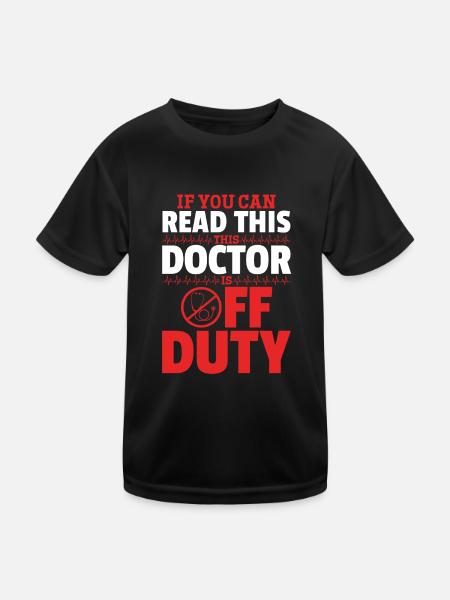 Funny Doctor - If You Can Read This This Doctor Is - Kinder Funktions-T-Shirt - Schwarz - Vorne