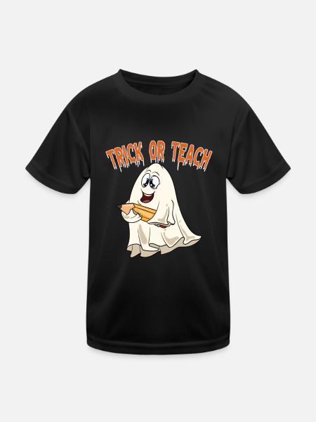 Lustige Lehrer Halloween Geschenke - Kinder Funktions-T-Shirt - Schwarz