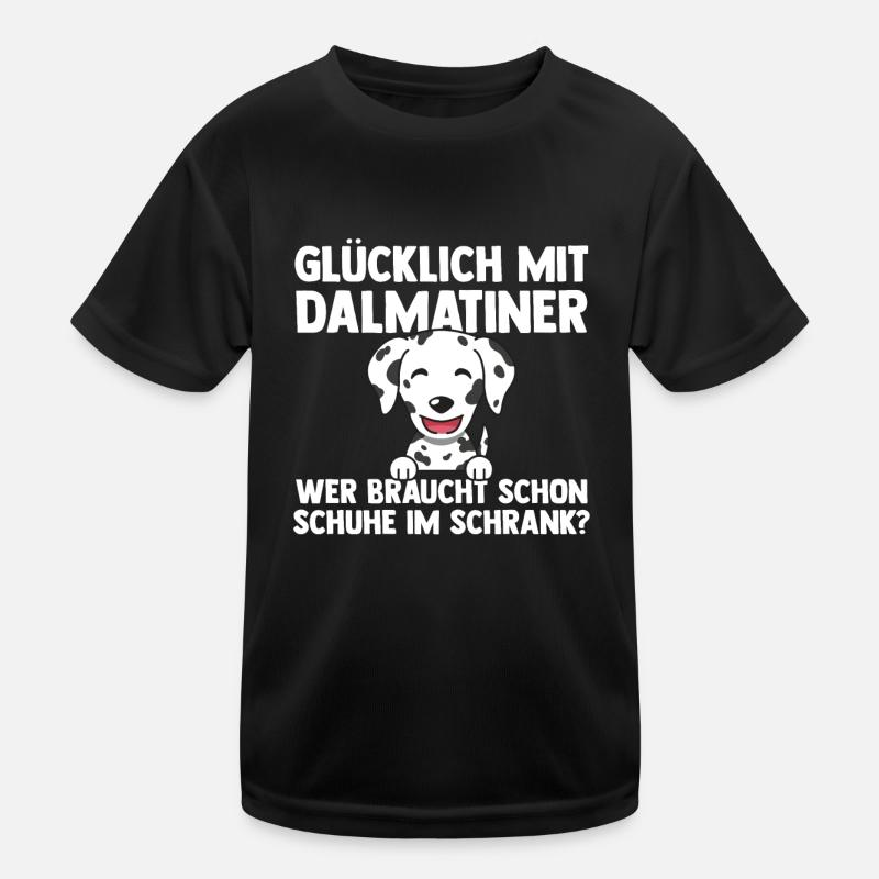 Hund Dalmatiner Kinder Funktions-T-Shirt