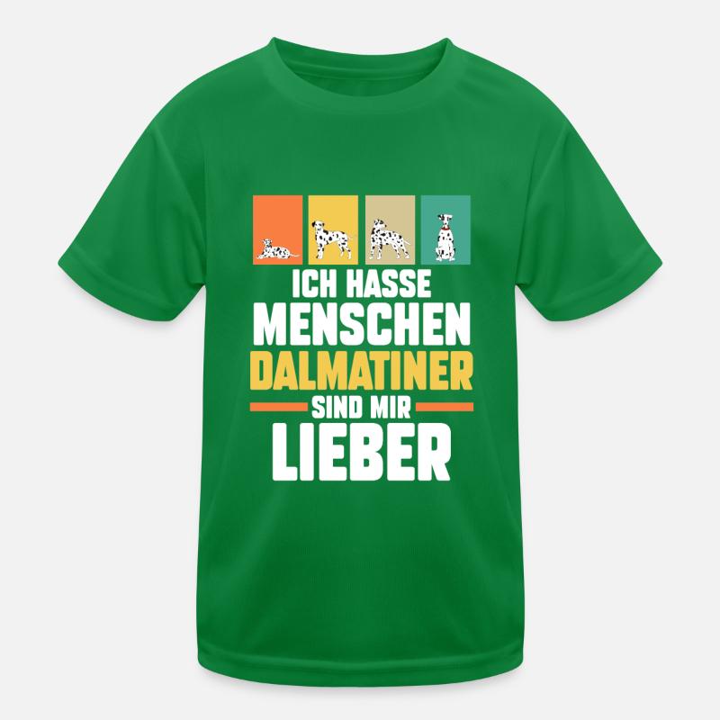 Hund Dalmatiner Kinder Funktions-T-Shirt