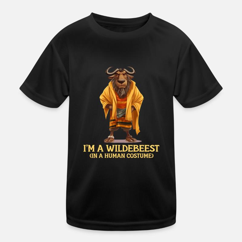 Ich Bin Ein Gnu Witziges Halloween Kostüm Gnu Kinder Funktions-T-Shirt