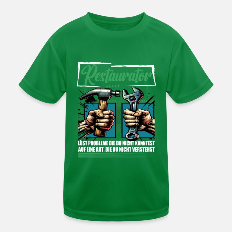Restaurator Beruf mit lustigen Spruch Kinder Funktions-T-Shirt
