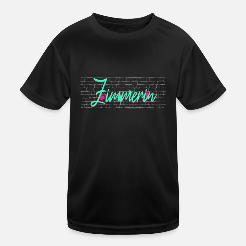 Zimmerer Abschluss-Geschenk Zimmerin Kinder Funktions-T-Shirt