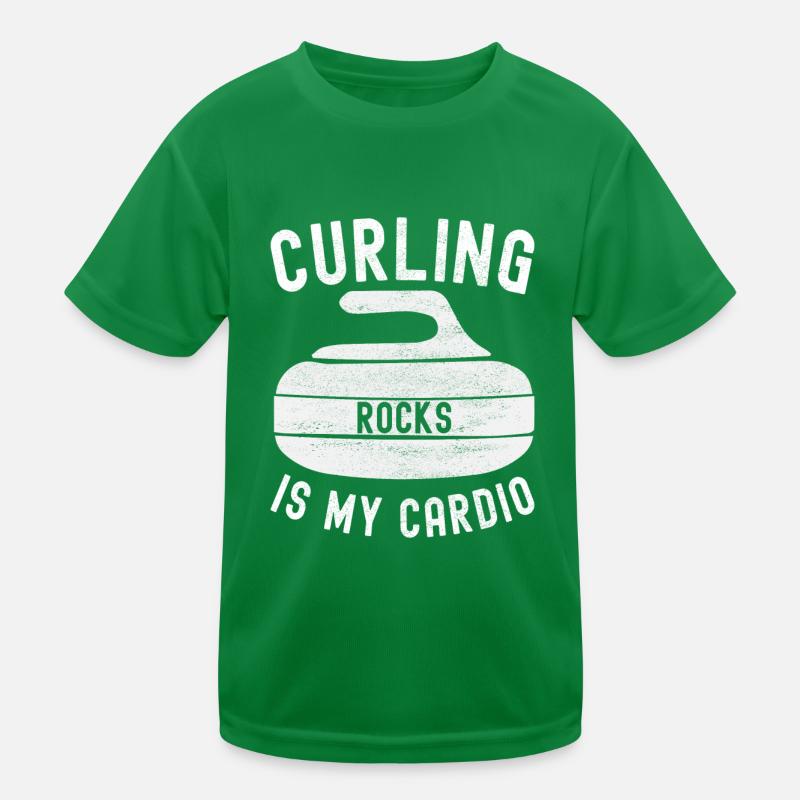 Curling Curlingspieler Kinder Funktions-T-Shirt