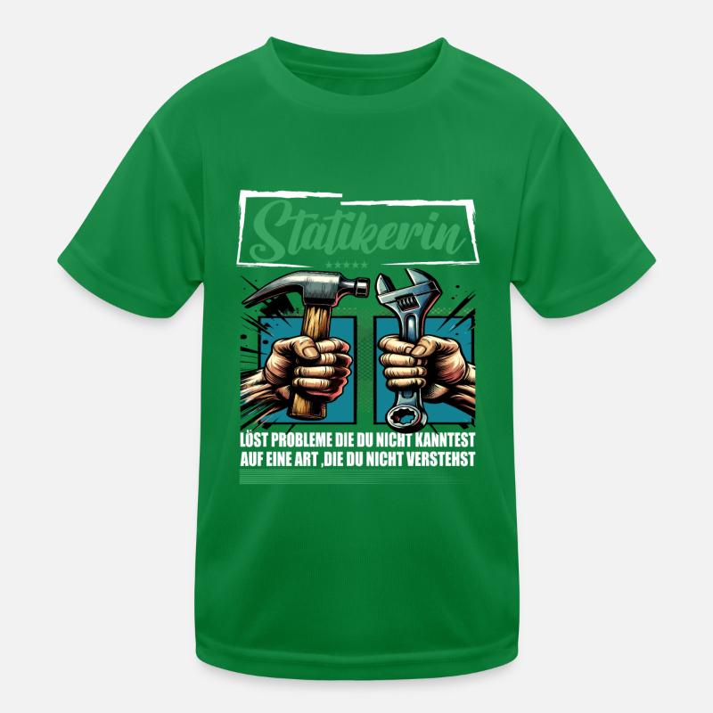 Statikerin Beruf mit lustigen Spruch Kinder Funktions-T-Shirt
