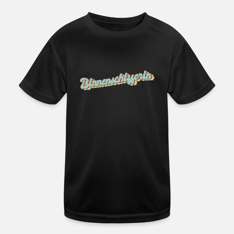 Schiffe Abschluss-Geschenk Binnenschifferin Kinder Funktions-T-Shirt