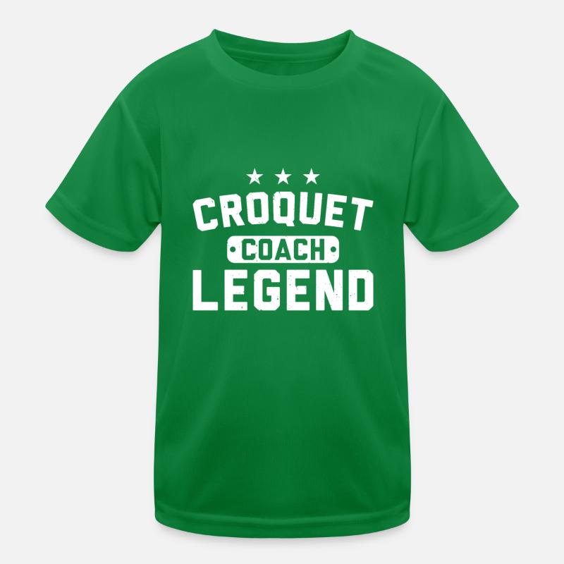 Croquet Player Croquet Coach Legend Kinder Funktions-T-Shirt