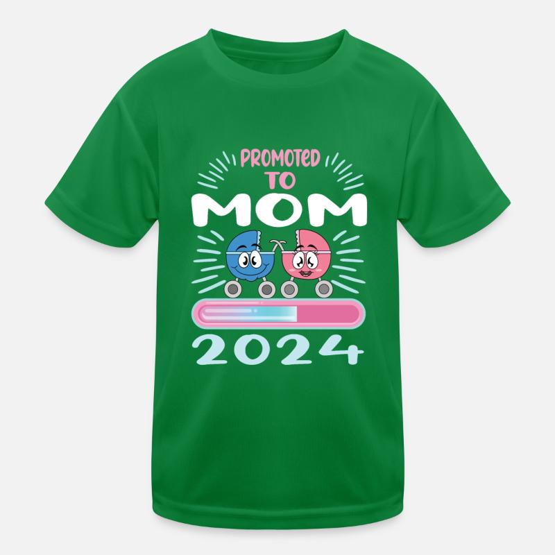 Mama 2024 Werdende Mutter Schwangerschaft Kinder Funktions-T-Shirt