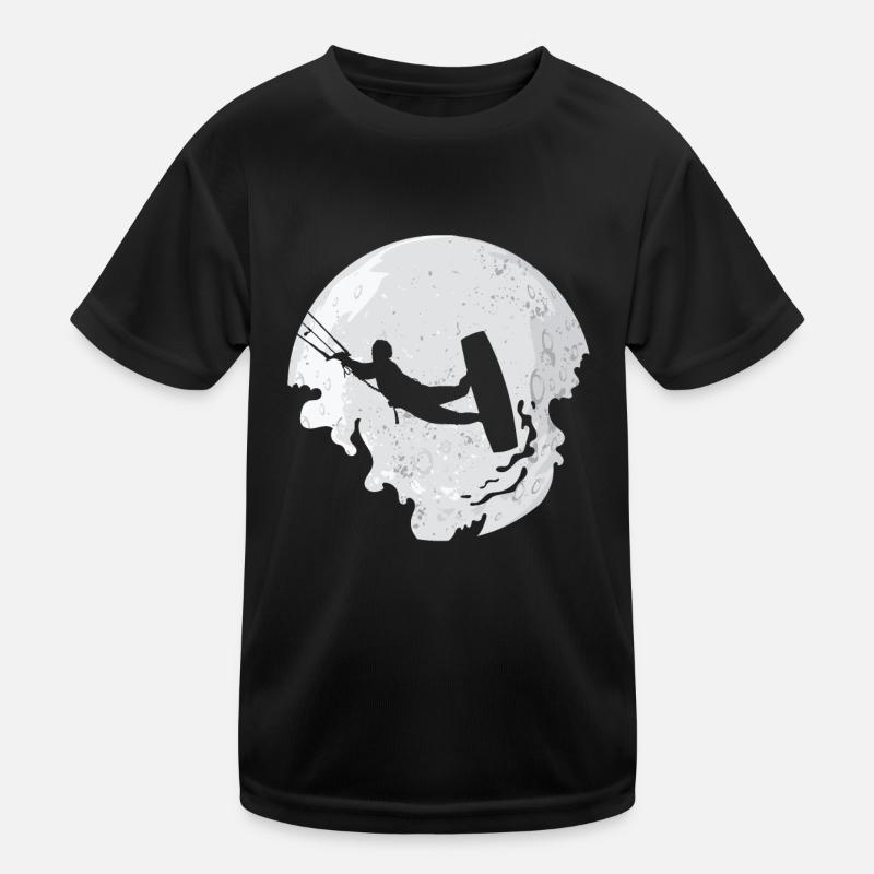 Kitesurfer Kitesurf Kitesurf Kitesurf Lune T-shirt sport Enfant
