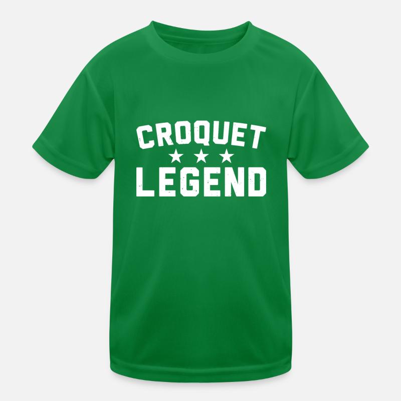 Croquet Player Croquet Legend Kinder Funktions-T-Shirt