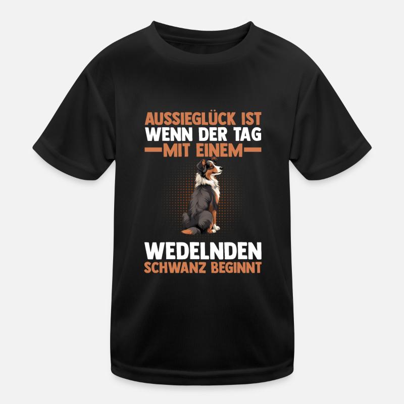 Australian Shepherd Hund Aussie Kinder Funktions-T-Shirt
