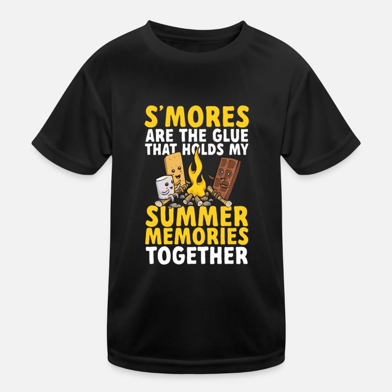 S'more Campfire Marshmallow Camping T-shirt sport Enfant