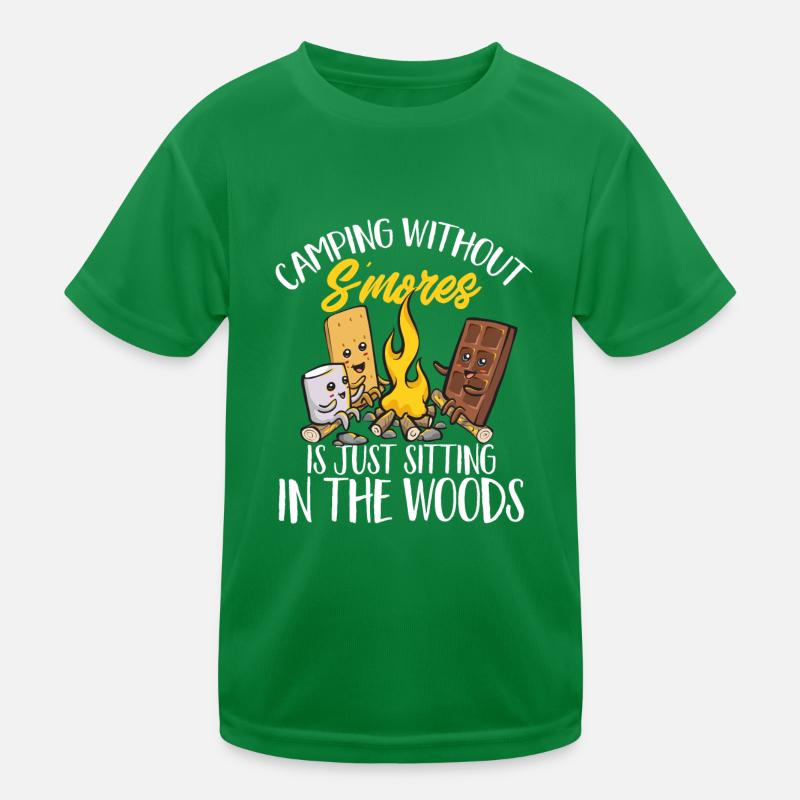 S'more Campfire Marshmallow Camping T-shirt sport Enfant