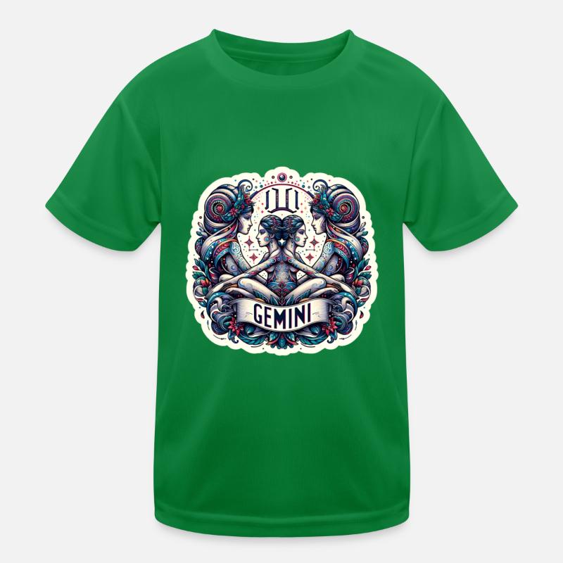 Sternzeichen Zwilling Kinder Funktions-T-Shirt