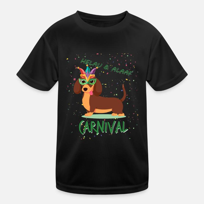Teckel, Carnaval, Carnaval, Helau, Alaaf T-shirt sport Enfant