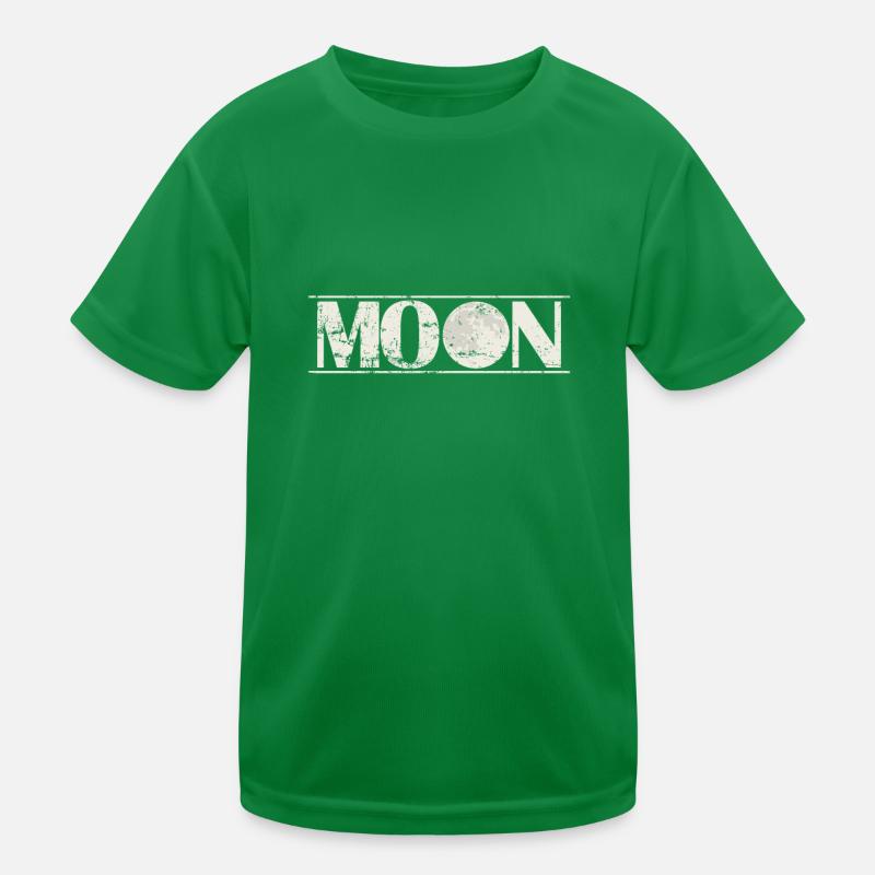 Moon Nachthimmel Kinder Funktions-T-Shirt