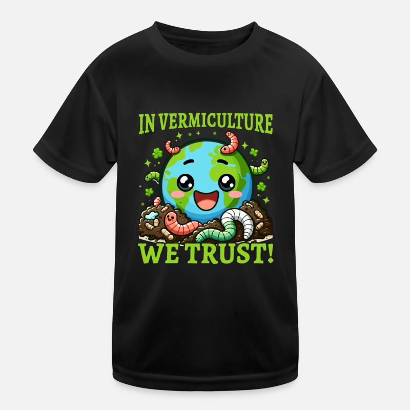 Lombriciculture Jardinage de vers de terre Vermiculture T-shirt sport Enfant