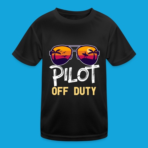 Pilot Of Duty - Kinder Funktions-T-Shirt