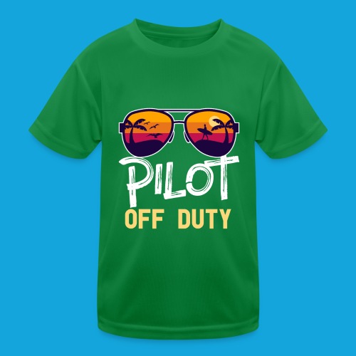 Pilot Of Duty - Kinder Funktions-T-Shirt