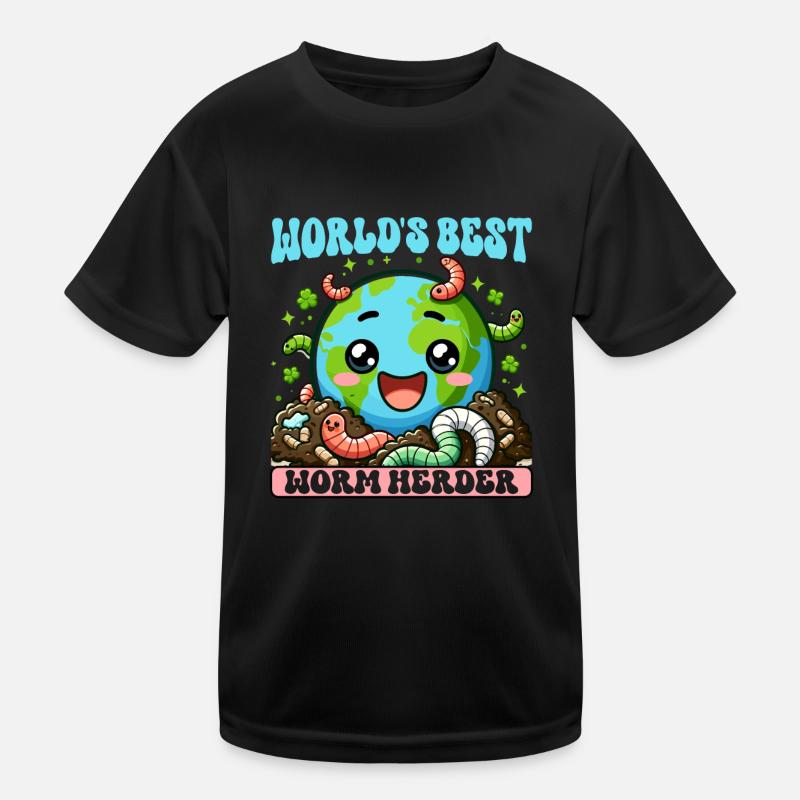 Lombriciculture Jardinage de vers de terre Vermiculture T-shirt sport Enfant