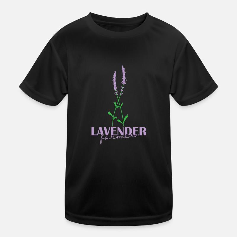 Lavendel Farmer Pflanze Garten Duft Kinder Funktions-T-Shirt