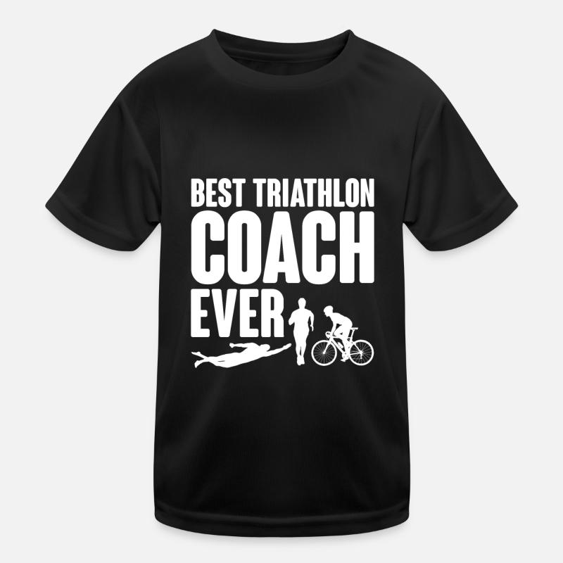 Best Triathlon Coach Ever 2 Kinder Funktions-T-Shirt