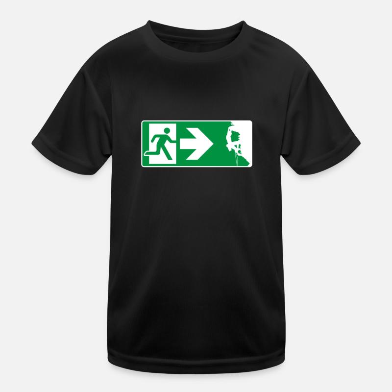 Sortie de secours escalade grimpeur T-shirt sport Enfant