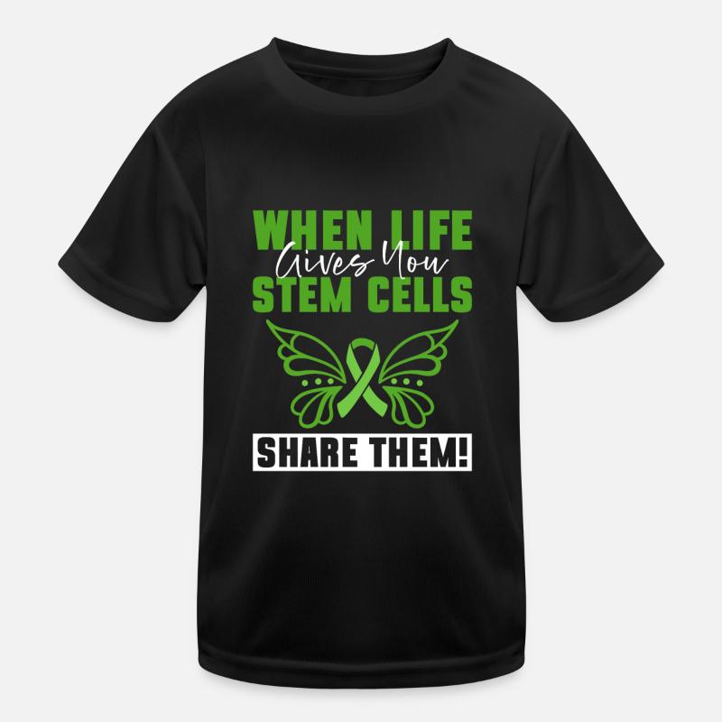 Greffe de cellules souches Donneur de cellules souches Cellule souche T-shirt sport Enfant