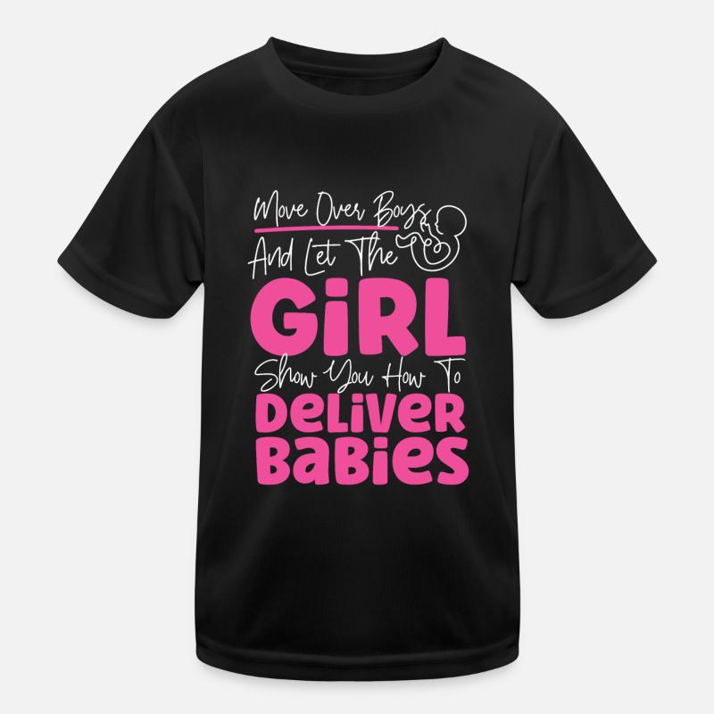 LD Labour And Delivery Nurse Kids Functional T-Shirt
