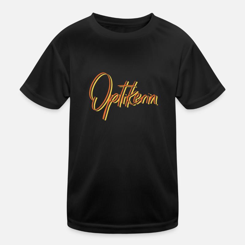 Optiker Abschluss-Geschenk Optikerin Kinder Funktions-T-Shirt