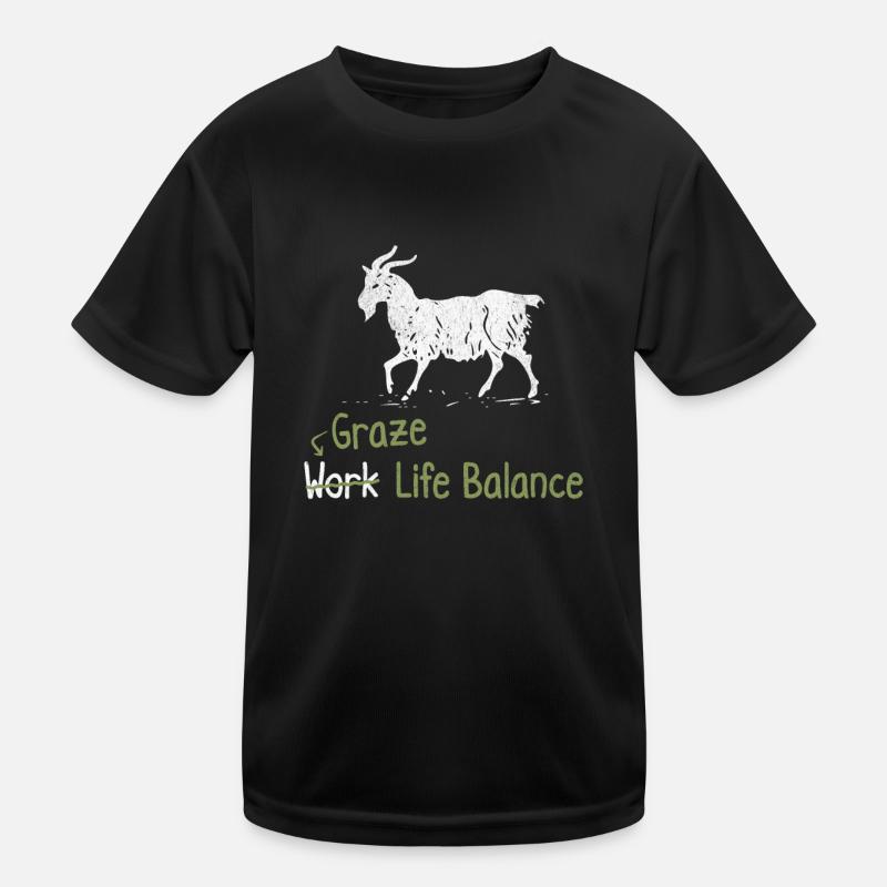 Graze Work-life-balance - Ziegenhoftier Kinder Funktions-T-Shirt
