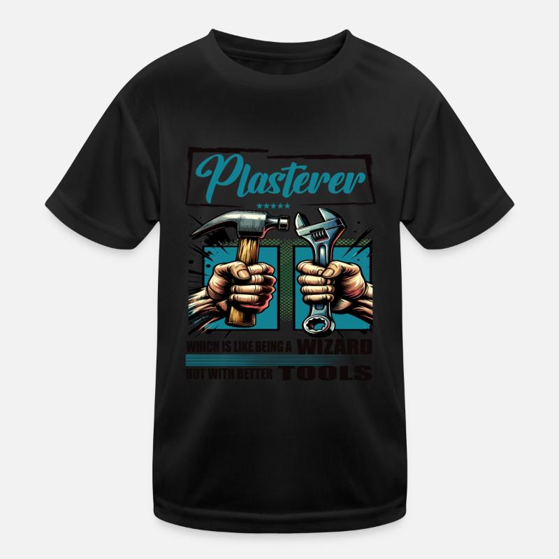 Plasterer Profession Saying Worker Kids Functional T-Shirt
