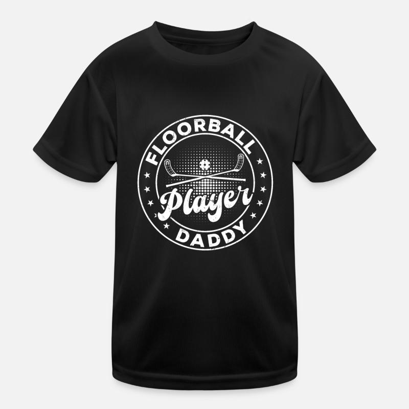 Floorball Player Daddy Floorball Game Floorball Da Kids Functional T-Shirt