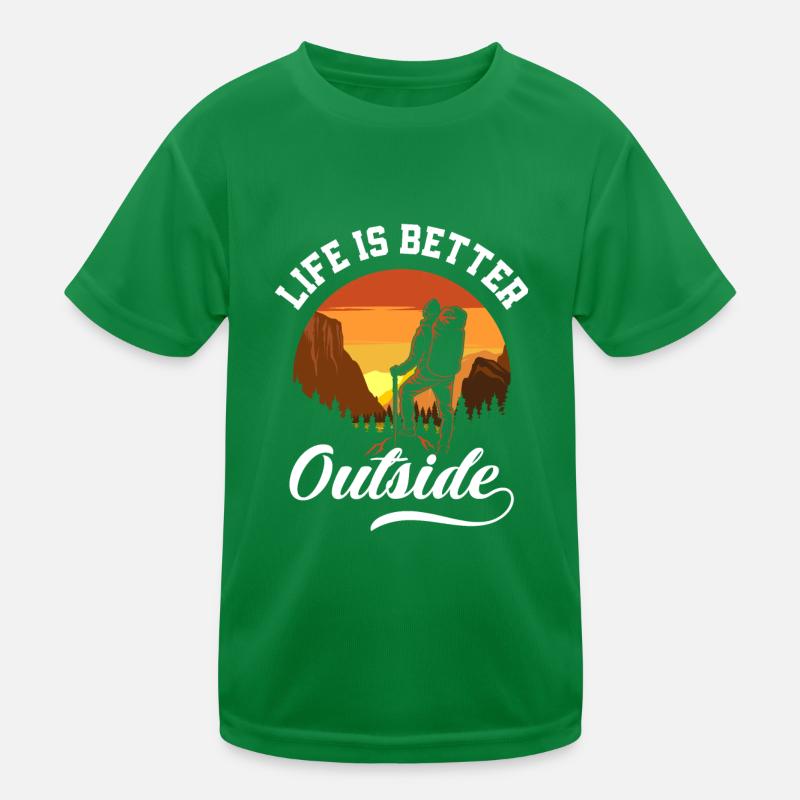 Lustiges Wandern Geschenk Kinder Funktions-T-Shirt