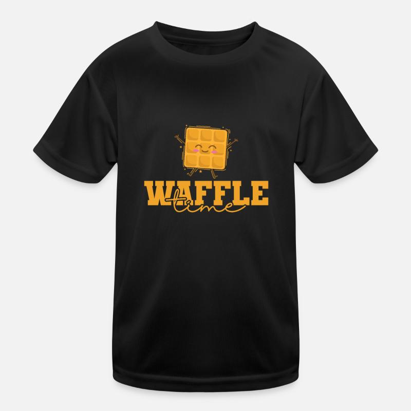 Waffle Time Lieblingsessen Kinder Funktions-T-Shirt