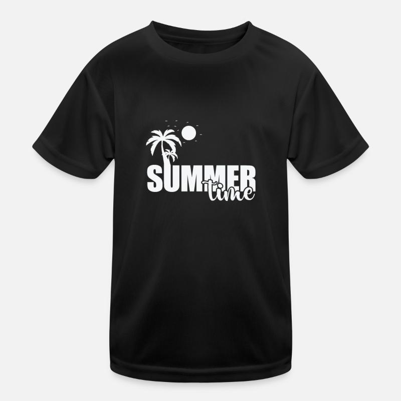 Summer Time Bathing Beach Sun Kids Functional T-Shirt