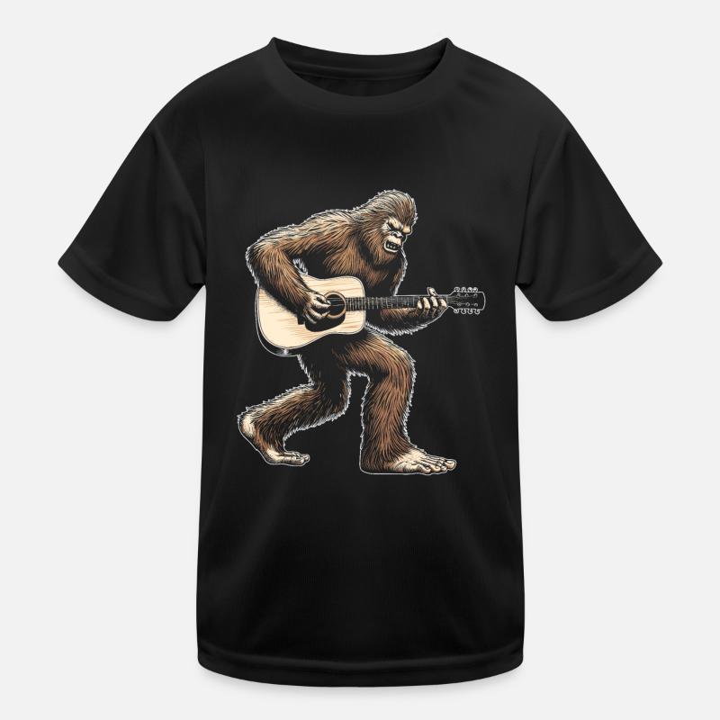 Bigfoot Guiter klassischer Gitarrist Kinder Funktions-T-Shirt